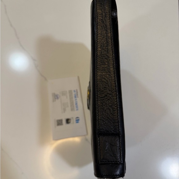 Valentino Black Embossed Women's Bag - Picture 4 of 9